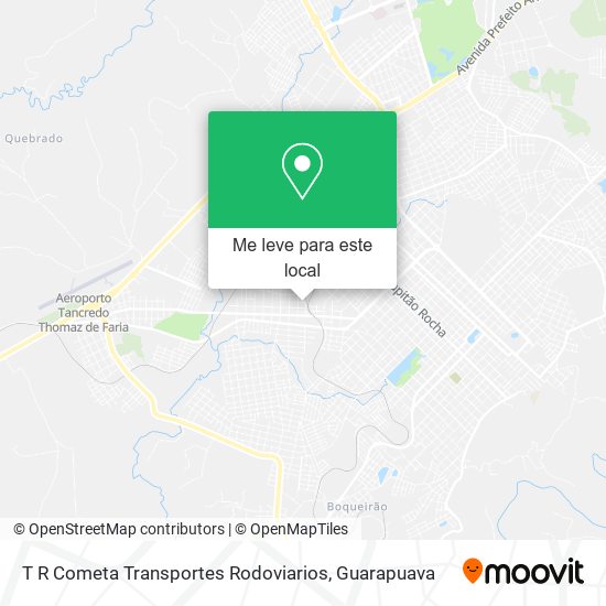 T R Cometa Transportes Rodoviarios mapa