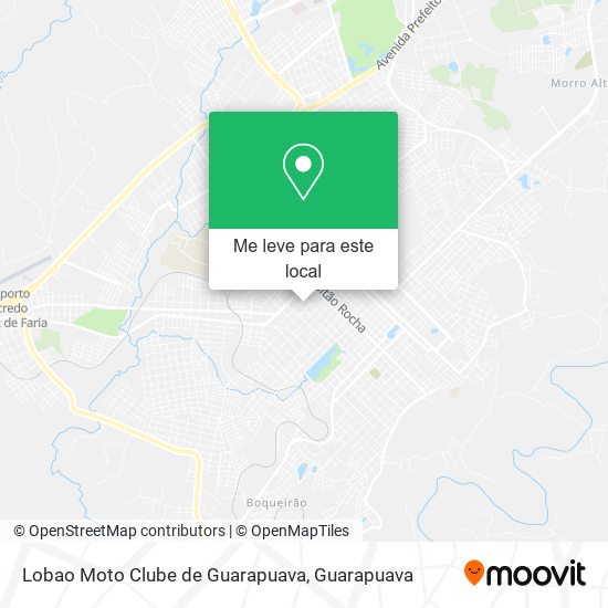 Lobao Moto Clube de Guarapuava mapa