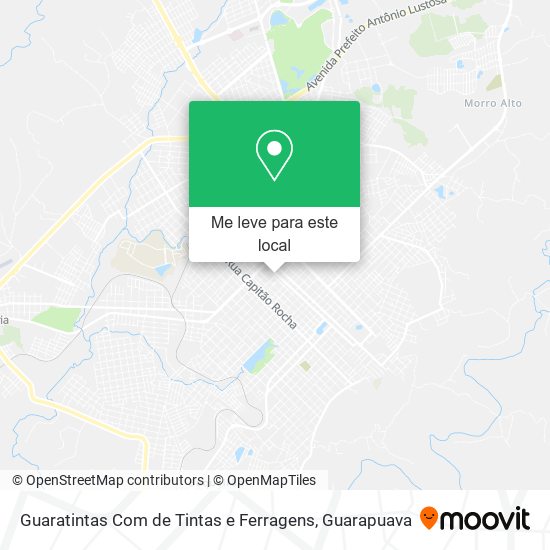 Guaratintas Com de Tintas e Ferragens mapa