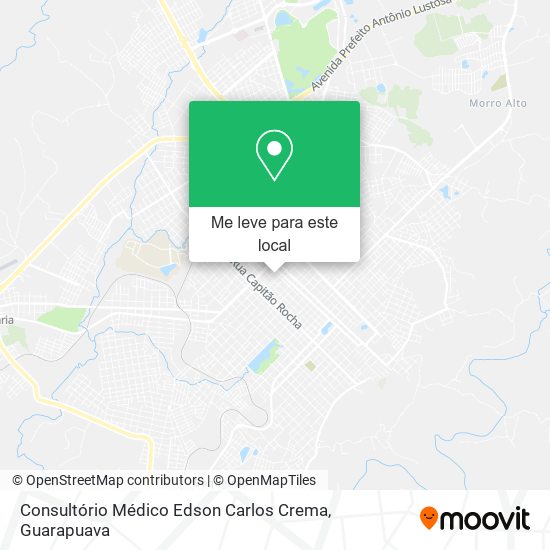 Consultório Médico Edson Carlos Crema mapa