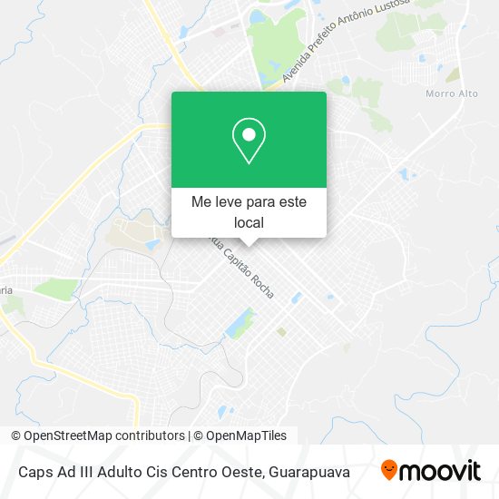 Caps Ad III Adulto Cis Centro Oeste mapa