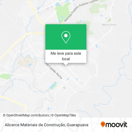 Alicerce Materiais de Construção mapa