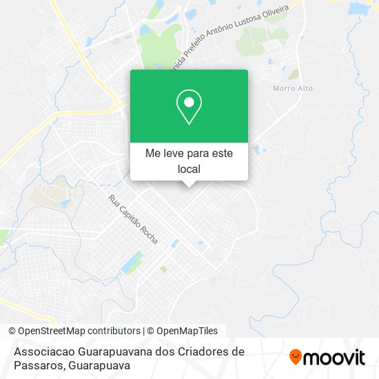 Associacao Guarapuavana dos Criadores de Passaros mapa