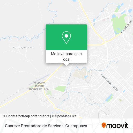 Guareze Prestadora de Servicos mapa