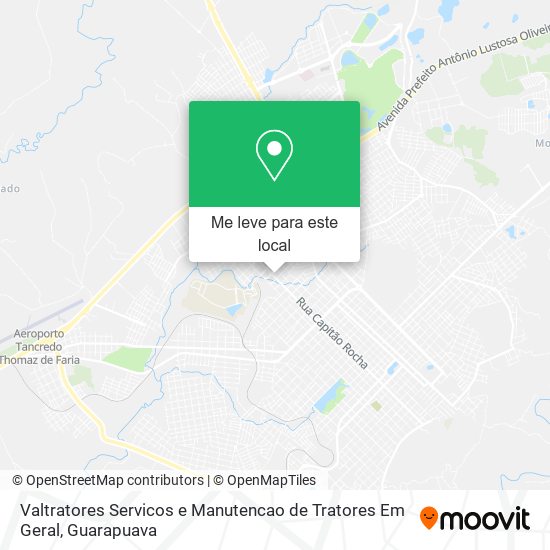 Valtratores Servicos e Manutencao de Tratores Em Geral mapa