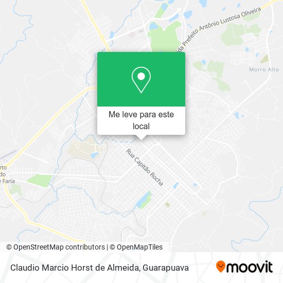 Claudio Marcio Horst de Almeida mapa