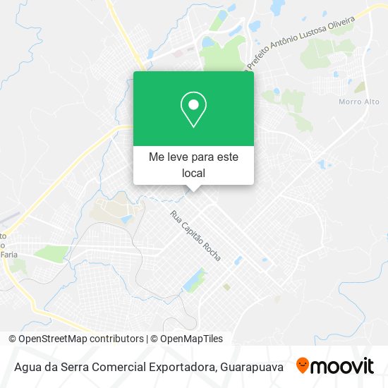 Agua da Serra Comercial Exportadora mapa