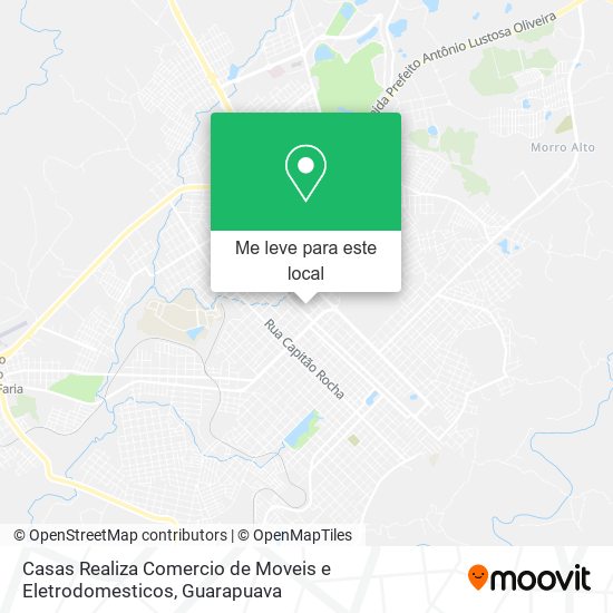 Casas Realiza Comercio de Moveis e Eletrodomesticos mapa