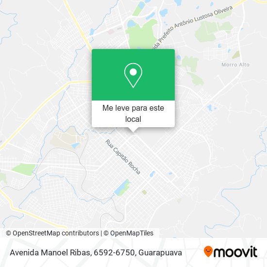 Avenida Manoel Ribas, 6592-6750 mapa