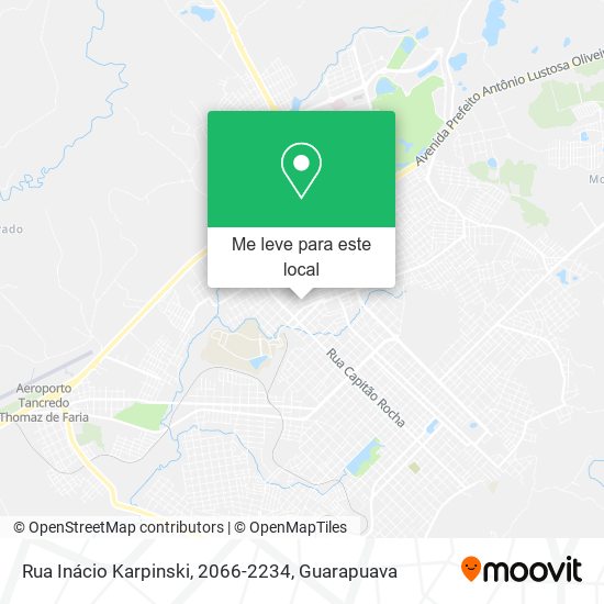 Rua Inácio Karpinski, 2066-2234 mapa