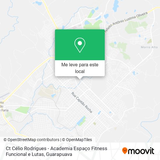 Ct Célio Rodrigues - Academia Espaço Fitness Funcional e Lutas mapa