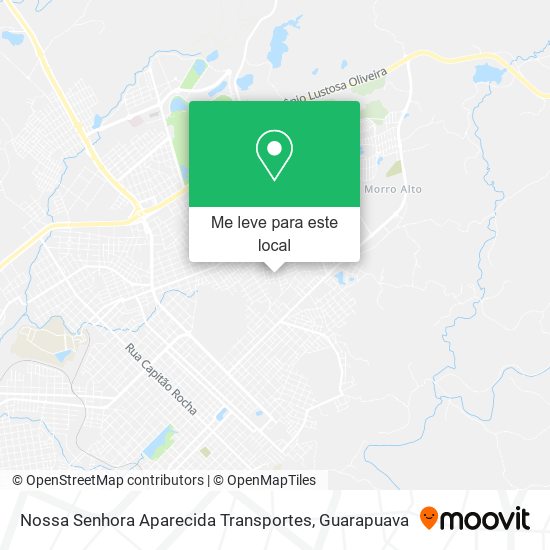 Nossa Senhora Aparecida Transportes mapa