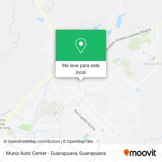 Muniz Auto Center - Guarapuava mapa