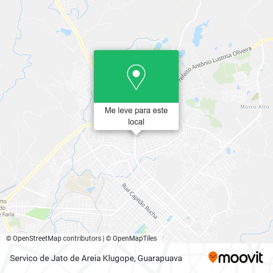 Servico de Jato de Areia Klugope mapa