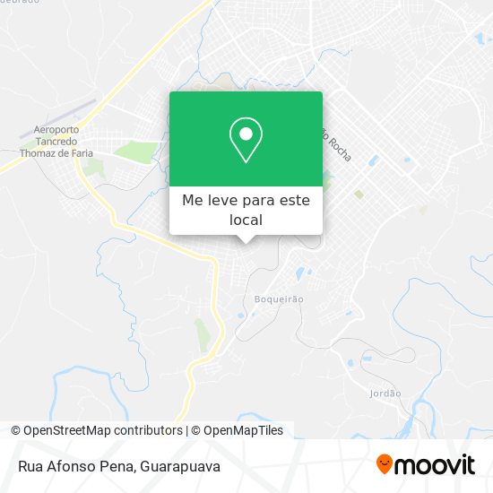 Rua Afonso Pena mapa