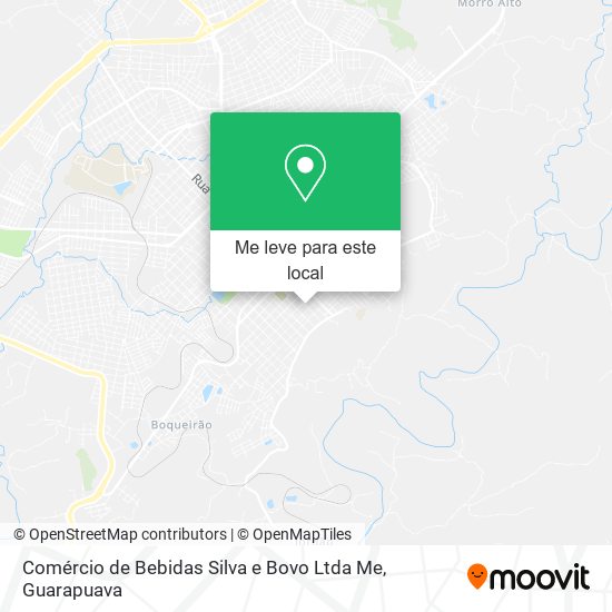 Comércio de Bebidas Silva e Bovo Ltda Me mapa