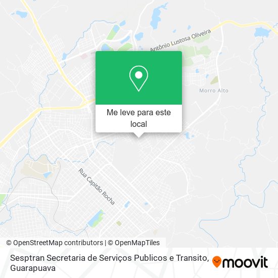 Sesptran Secretaria de Serviços Publicos e Transito mapa