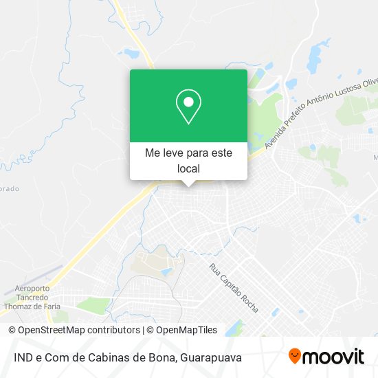 IND e Com de Cabinas de Bona mapa