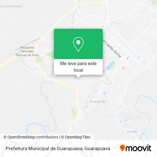Prefeitura Municipal de Guarapuava mapa
