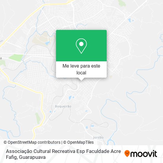 Associação Cultural Recreativa Esp Faculdade Acre Fafig mapa