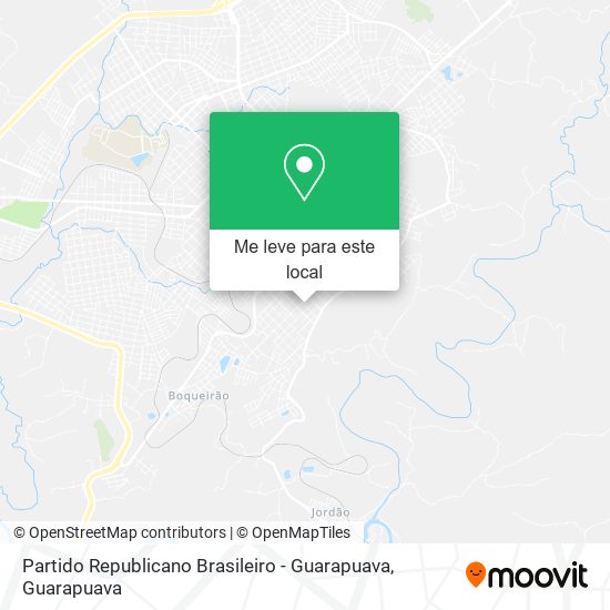 Partido Republicano Brasileiro - Guarapuava mapa