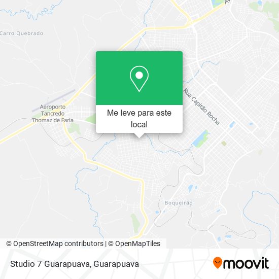 Studio 7 Guarapuava mapa