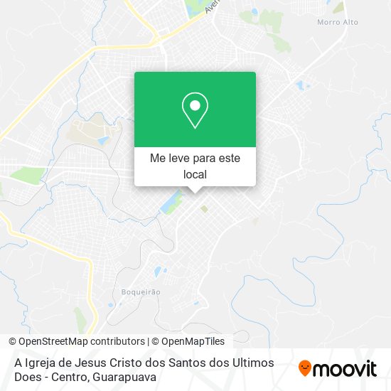 A Igreja de Jesus Cristo dos Santos dos Ultimos Does - Centro mapa