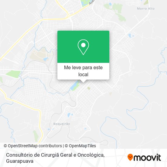 Consultório de Cirurgiã Geral e Oncológica mapa