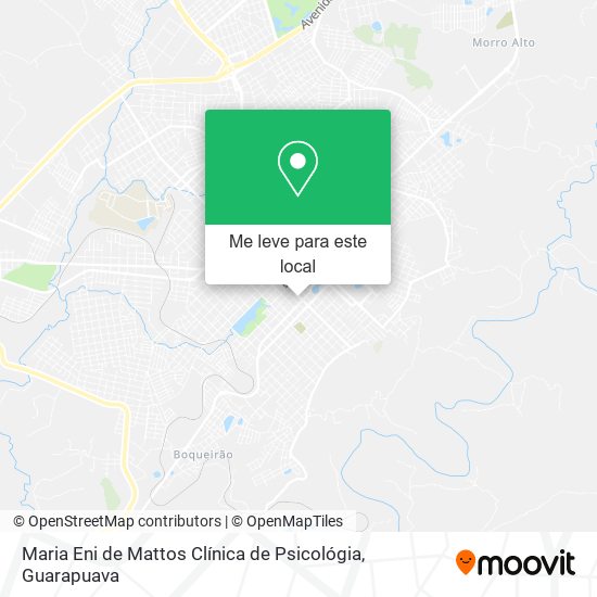 Maria Eni de Mattos Clínica de Psicológia mapa