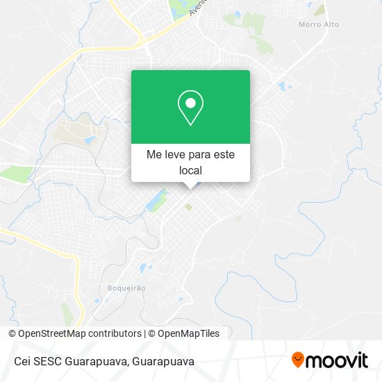 Cei SESC Guarapuava mapa