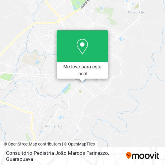 Consultório Pediatria João Marcos Farinazzo mapa