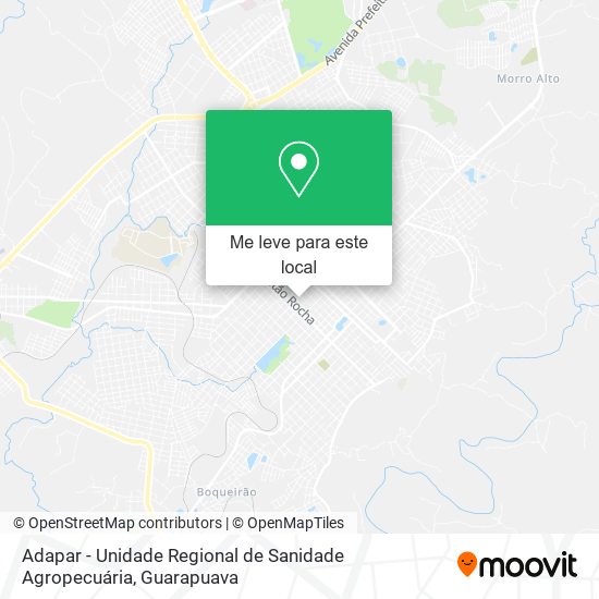 Adapar - Unidade Regional de Sanidade Agropecuária mapa