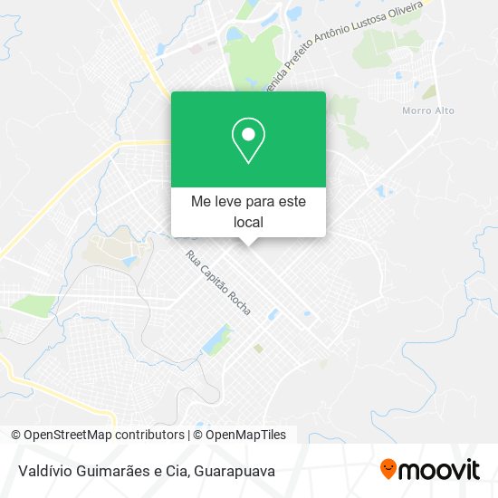 Valdívio Guimarães e Cia mapa