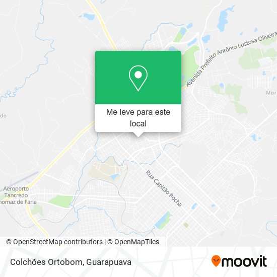 Colchões Ortobom mapa