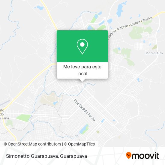 Simonetto Guarapuava mapa