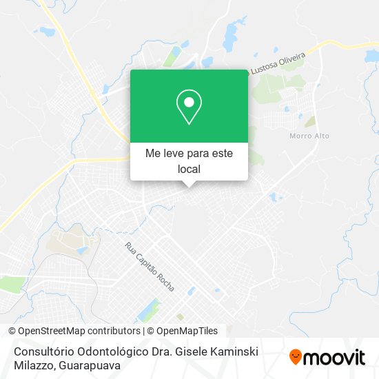 Consultório Odontológico Dra. Gisele Kaminski Milazzo mapa