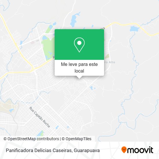 Panificadora Delicias Caseiras mapa