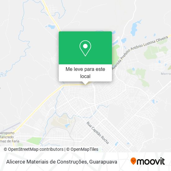 Alicerce Materiais de Construções mapa