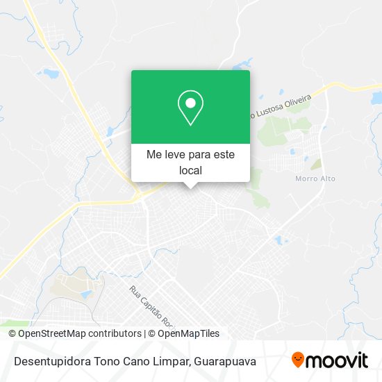 Desentupidora Tono Cano Limpar mapa