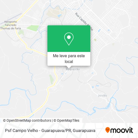 Psf Campo Velho - Guarapuava / PR mapa