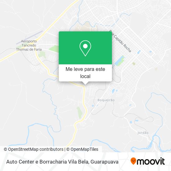 Auto Center e Borracharia Vila Bela mapa