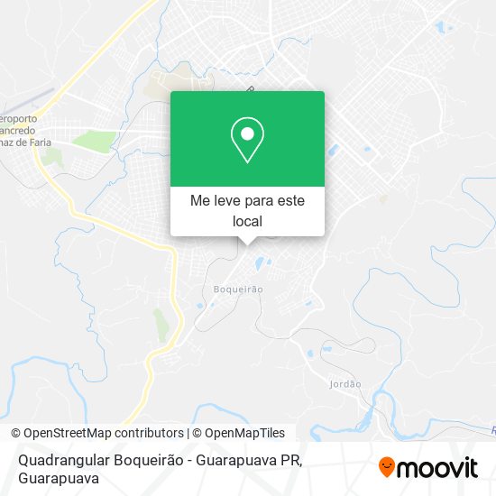 Quadrangular Boqueirão - Guarapuava PR mapa