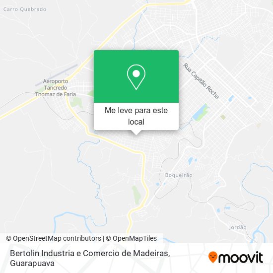 Bertolin Industria e Comercio de Madeiras mapa