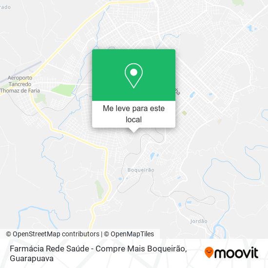 Farmácia Rede Saúde - Compre Mais Boqueirão mapa