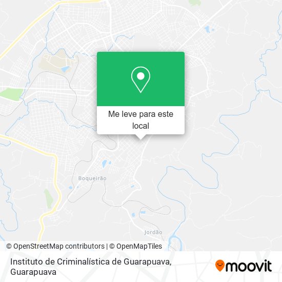 Instituto de Criminalística de Guarapuava mapa