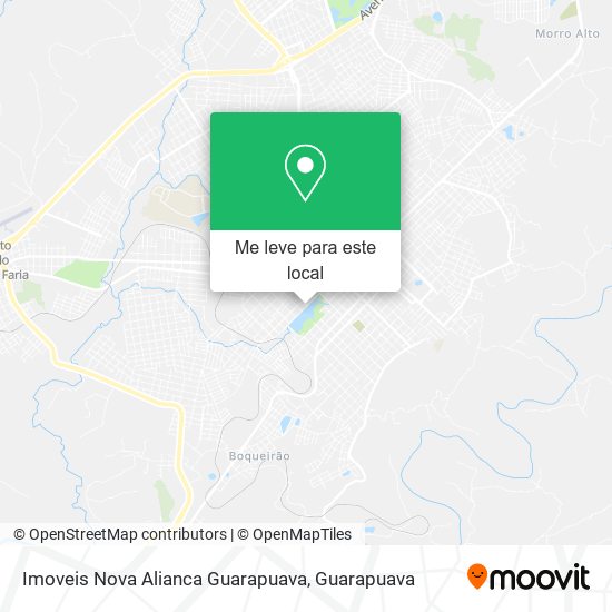 Imoveis Nova Alianca Guarapuava mapa