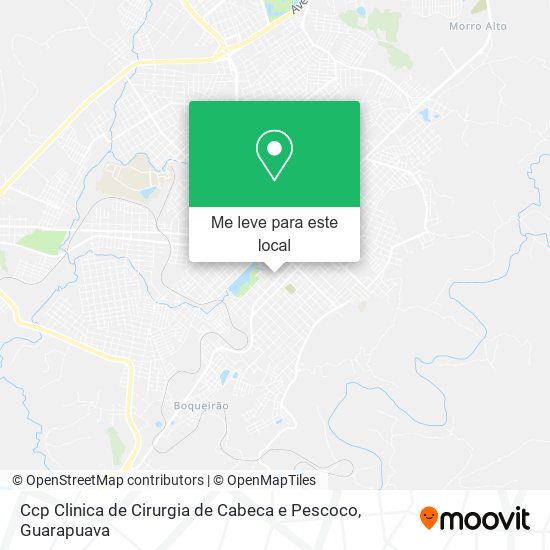 Ccp Clinica de Cirurgia de Cabeca e Pescoco mapa