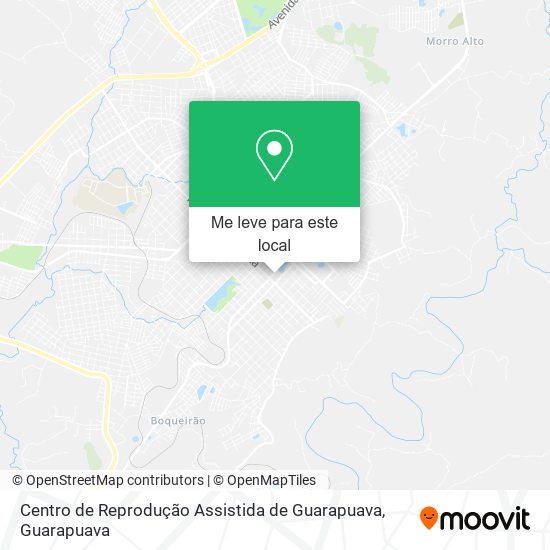 Centro de Reprodução Assistida de Guarapuava mapa