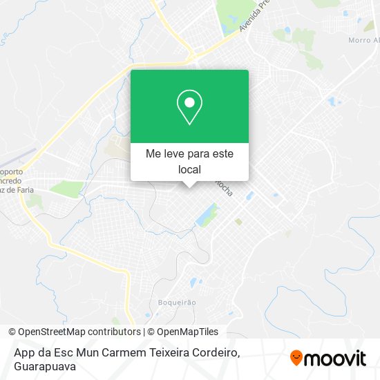 App da Esc Mun Carmem Teixeira Cordeiro mapa