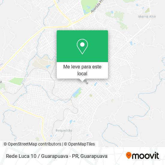 Rede Luca 10 / Guarapuava - PR mapa